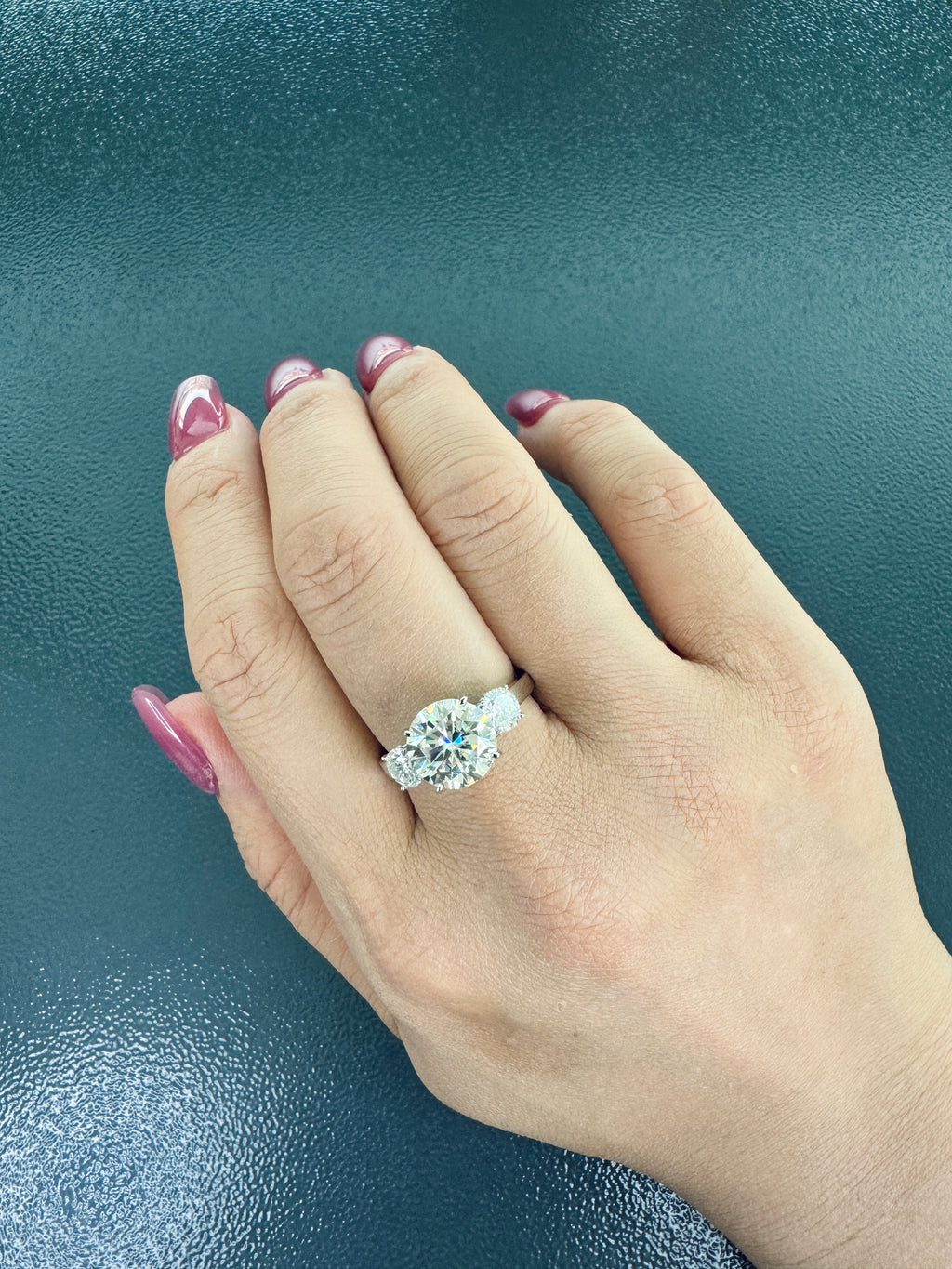⁠The Eternal Round-Cut Moissanite Engagement Ring
